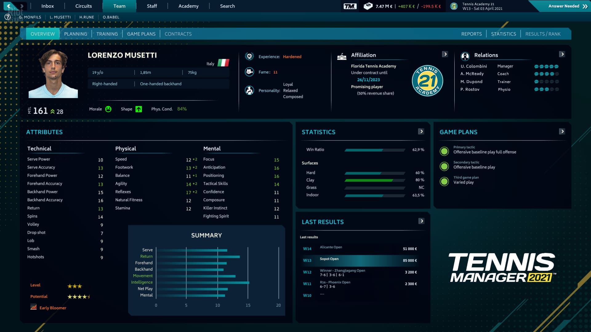 Tennis Manager 2021 – v1.6.2093 screenshot 5