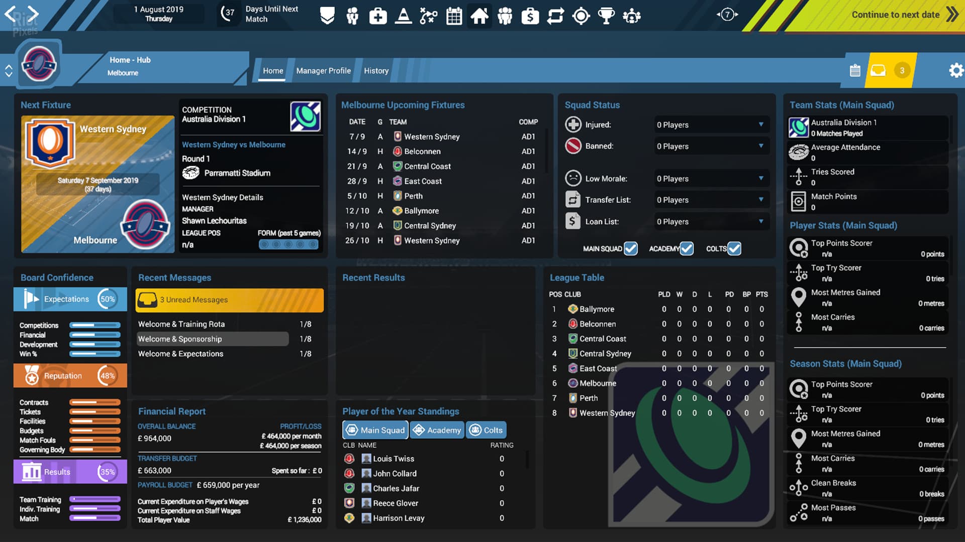 Rugby Union Team Manager 3 – 2021/22 Season Update + DLC screenshot 4