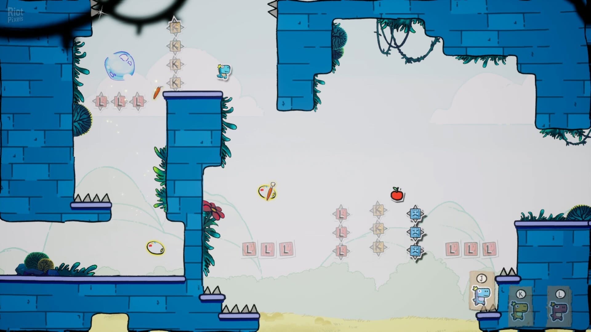 Doodle Adventure of Chameleon screenshot 1