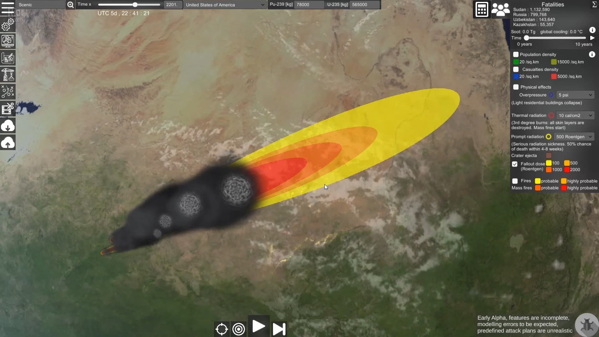 Nuclear War Simulator screenshot 1