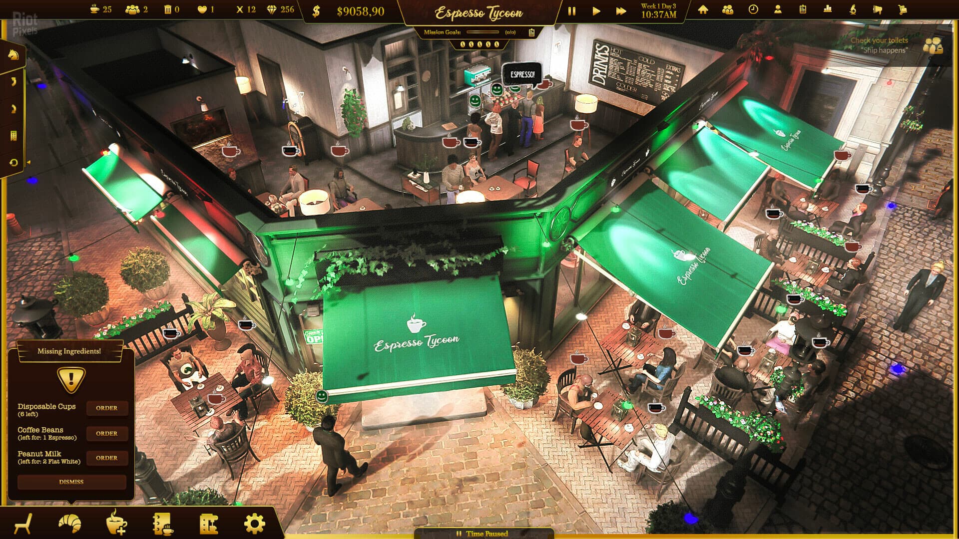 Espresso Tycoon – Update 14 (Doppio/Rome) screenshot 2