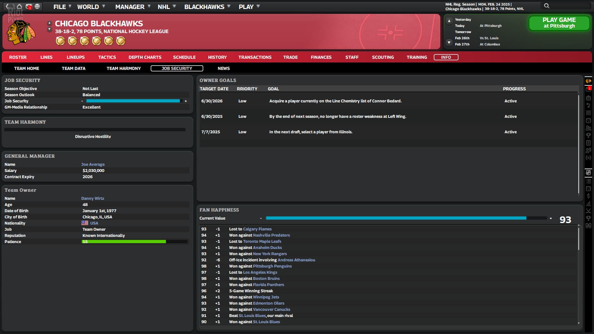 Franchise Hockey Manager 11 – v11.1 Build 17 screenshot 1