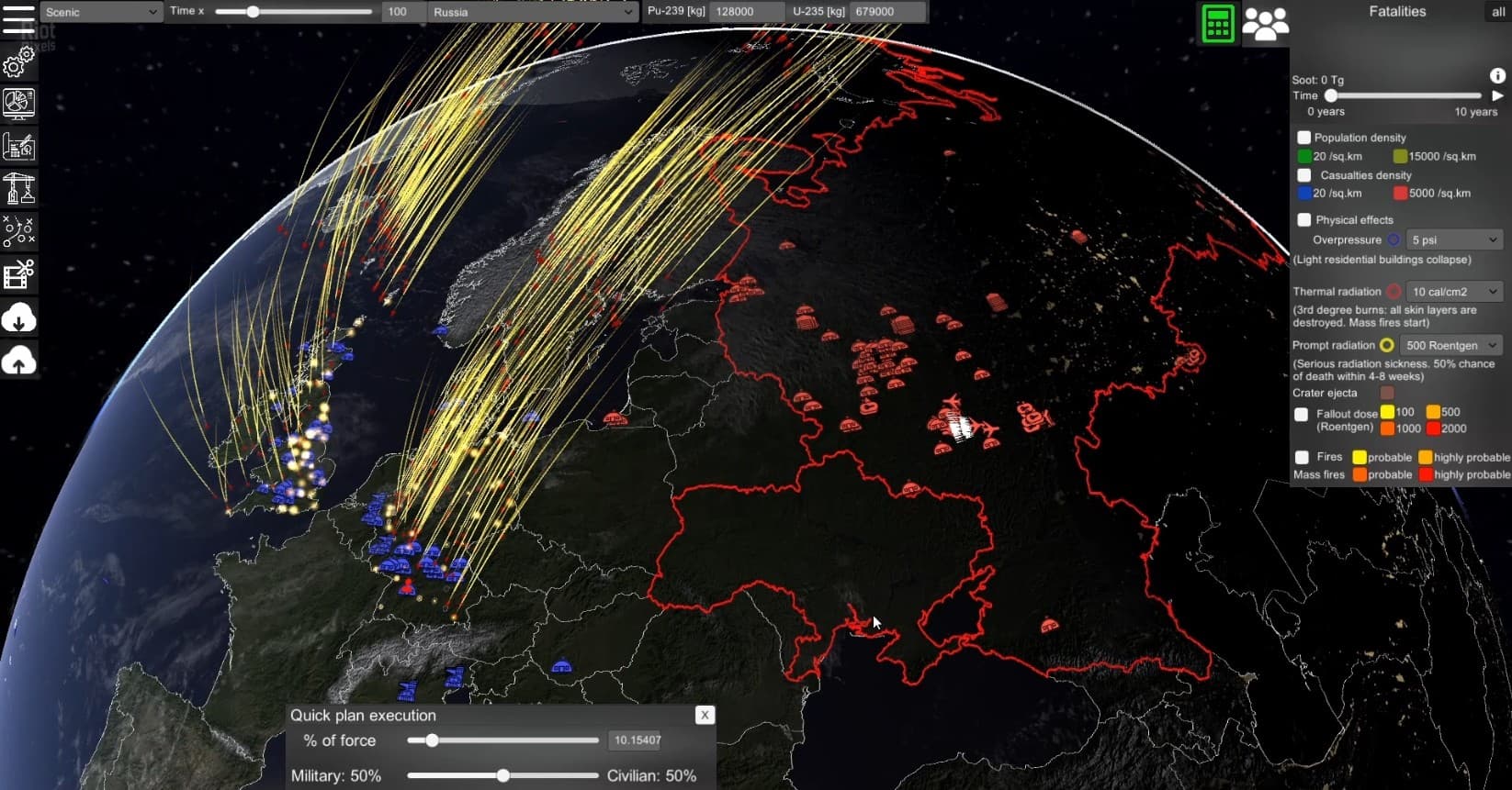 Nuclear War Simulator screenshot 6